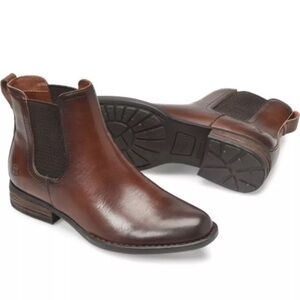 Women's Born Casco Chelsea Boot Brown Cognac Leather Size 6